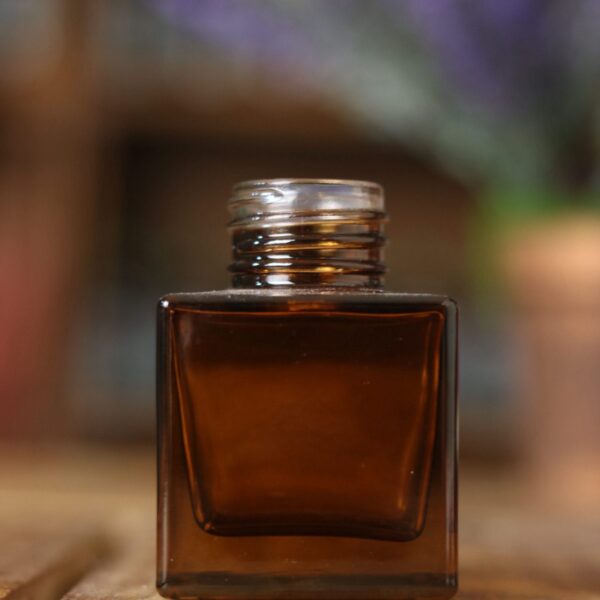 Frasco Vidro Cubo 50 ml âmbar R28/410