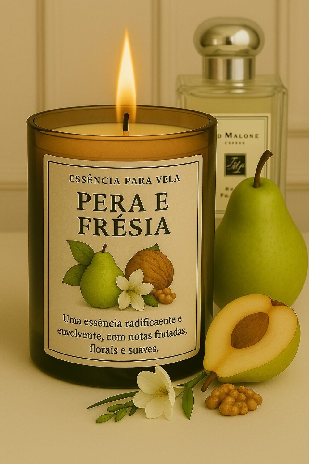 Essência Jo Jo Pera Inglesa Vela 100ml