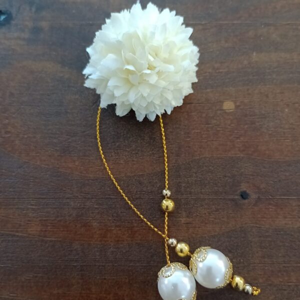 Pingente Cravo Perolas Branco