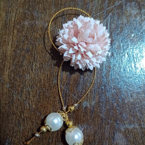 Pingente Cravo Perolas Rosa Bebe