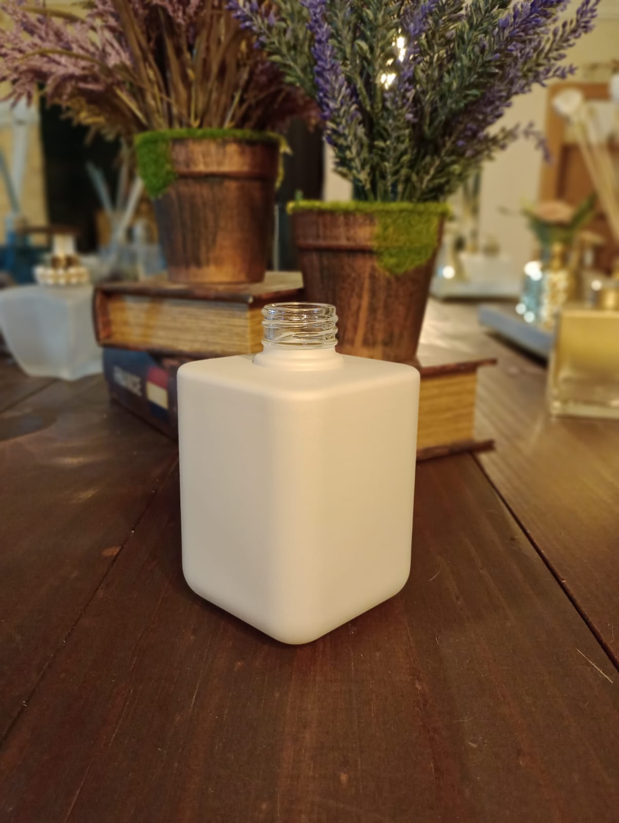 Frasco Vidro Garrafa Mini Texas Fosca Nude 250 ml R28/410