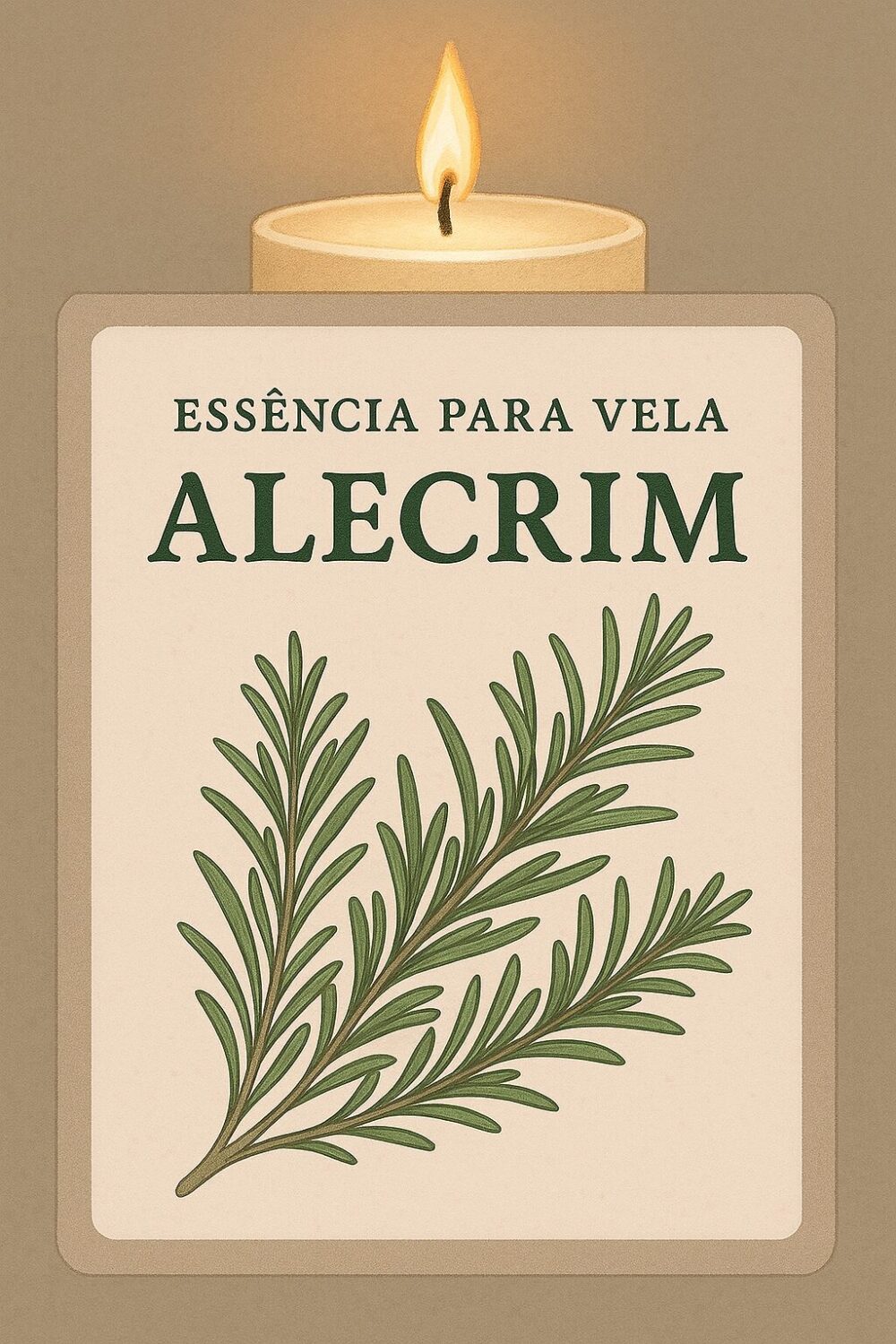 Essência Alecrim Vela 100 ml