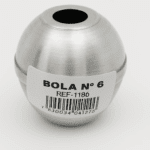 Forma bola de alumínio artesanal Nº 6 para velas, sabonetes e bath bombs