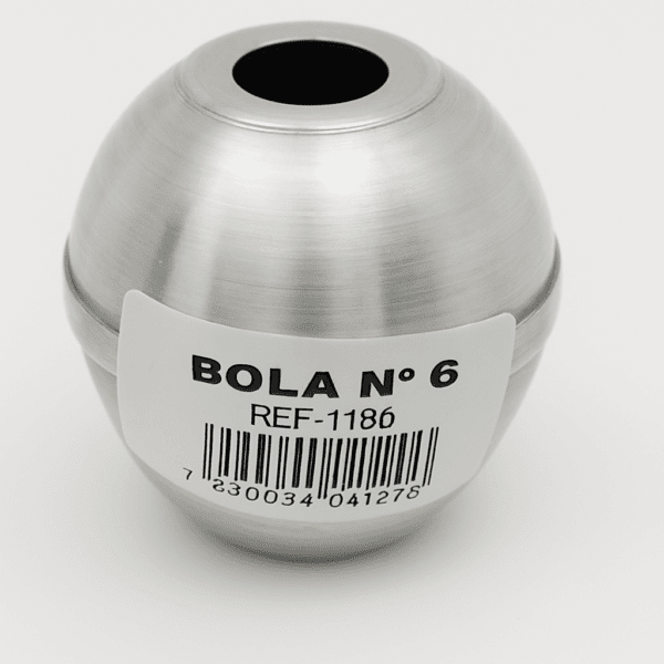 Forma bola de alumínio artesanal Nº 6 para velas, sabonetes e bath bombs