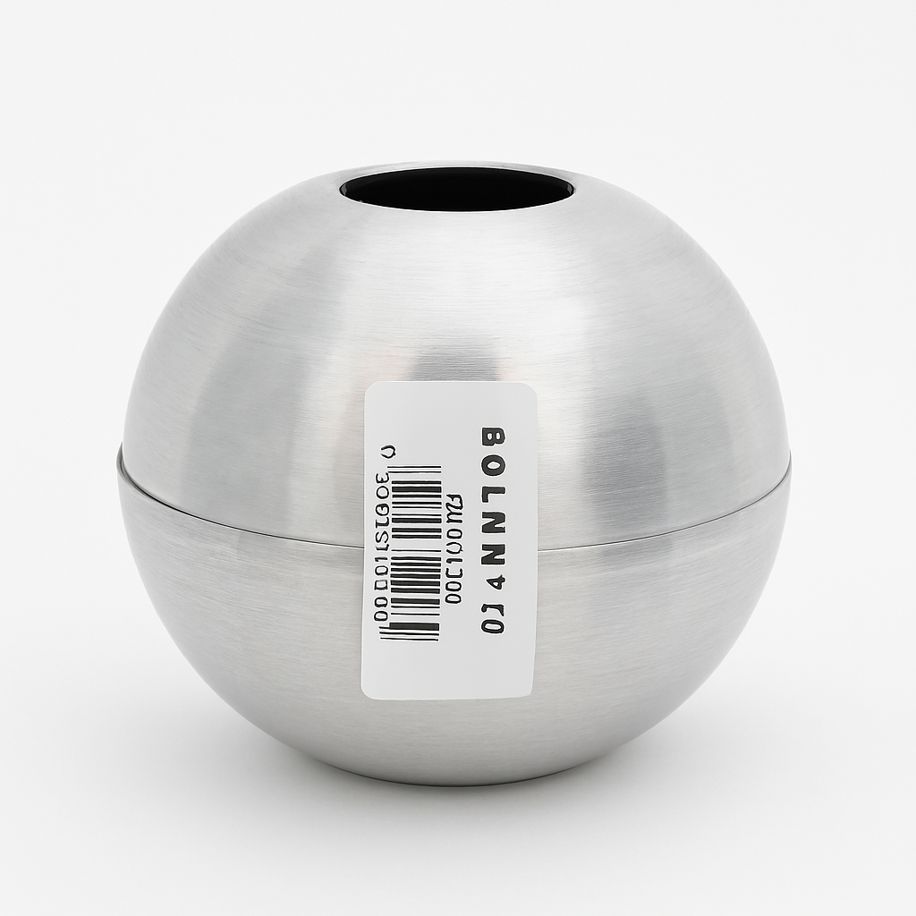 Forma Bola de Alumínio Nº 10: Ideal para Velas, Sabonetes e Bath Bombs