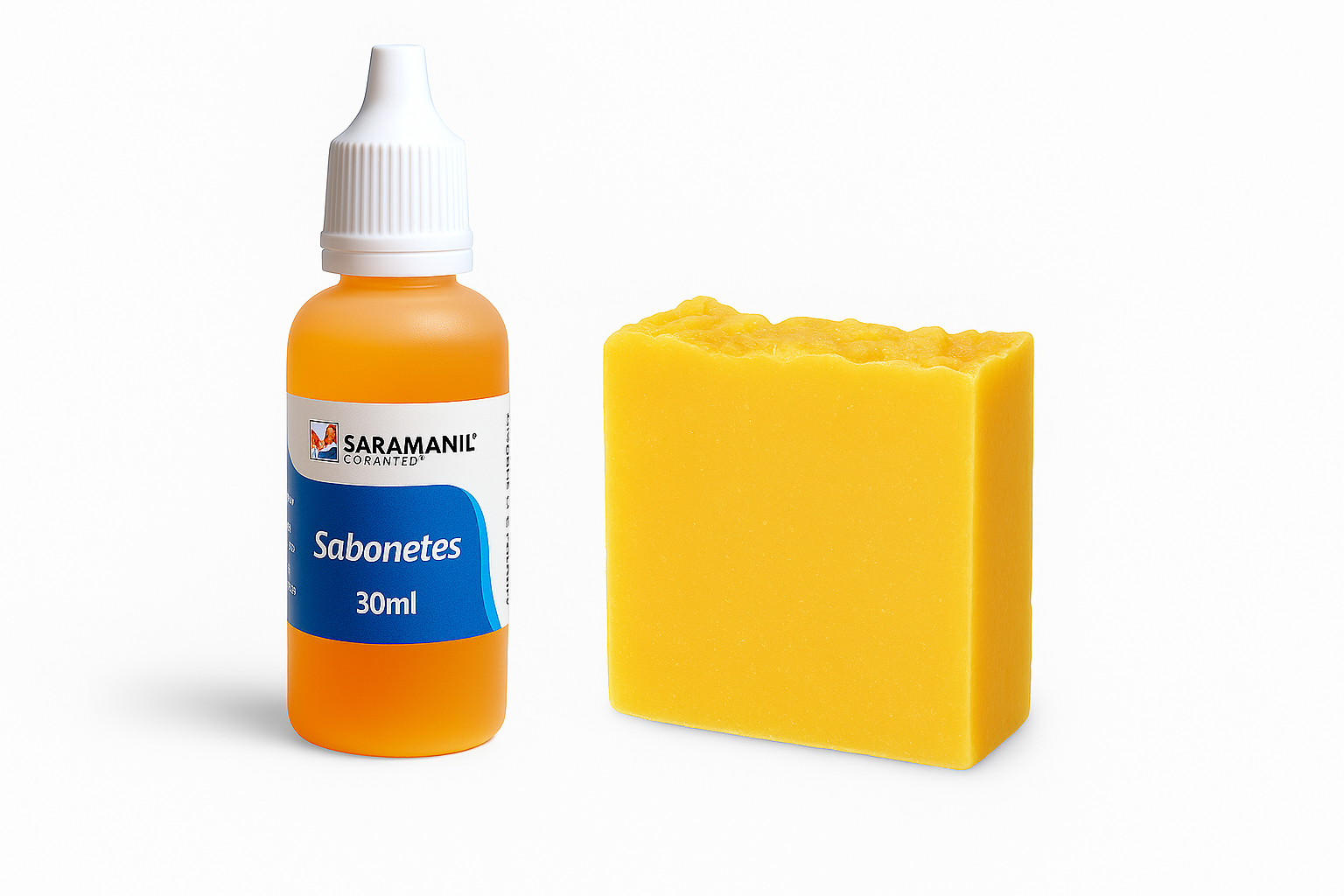 Corante Liquido Sabonete Saramanil Amarelo 30 ml