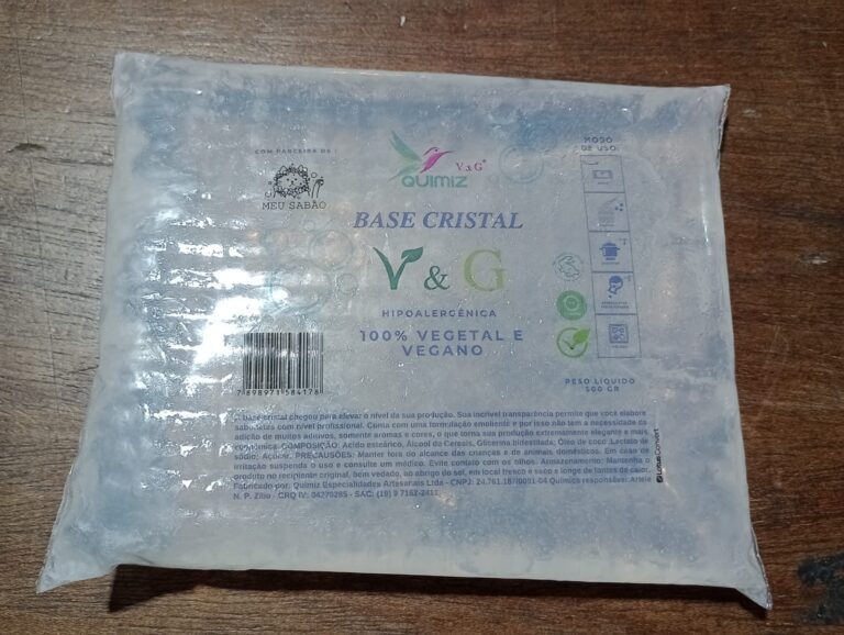 base glicerinada cristal vegetal e vegana
