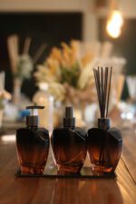 Frasco Vidro Elegance  Ambar e Preto  250ml R28/410 - Imagem 4