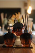 Frasco Vidro Elegance  Ambar e Preto  250ml R28/410 - Imagem 3