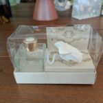 Caixa Aromatizador Frasco e Lírio de gesso