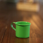 caneca de alumínio verde 75 ml resistente para aventuras ao ar livre