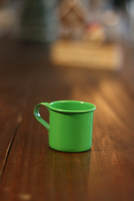 caneca de alumínio verde 75 ml resistente para aventuras ao ar livre