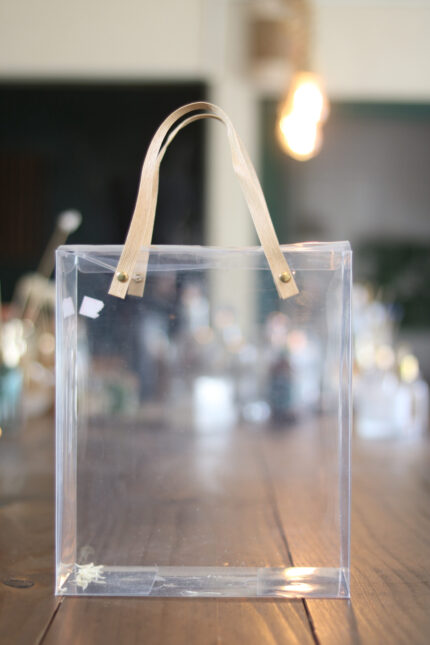 Sacola caixa Pvc com Alça