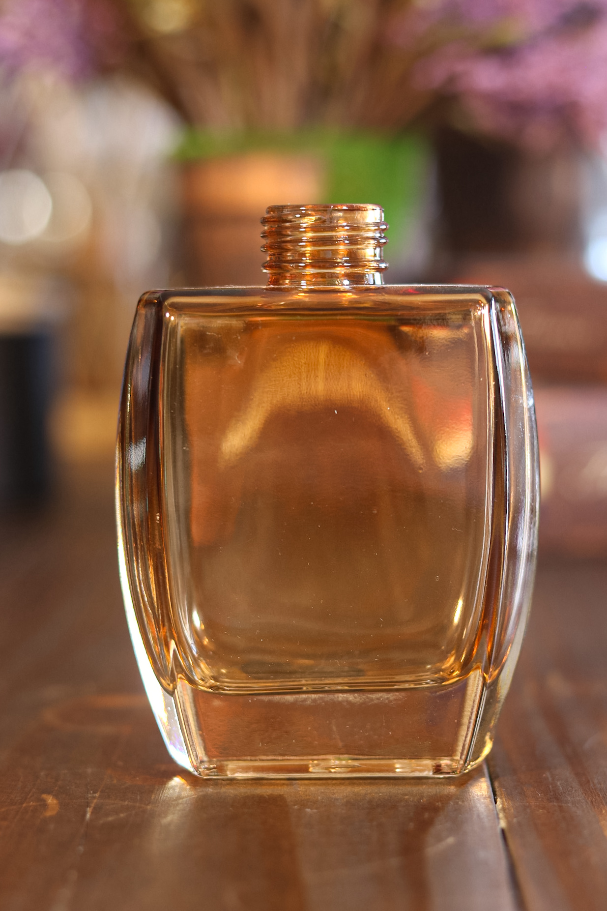 Frasco Vidro Ametista Ambar 190 ml Rosca 28 /410