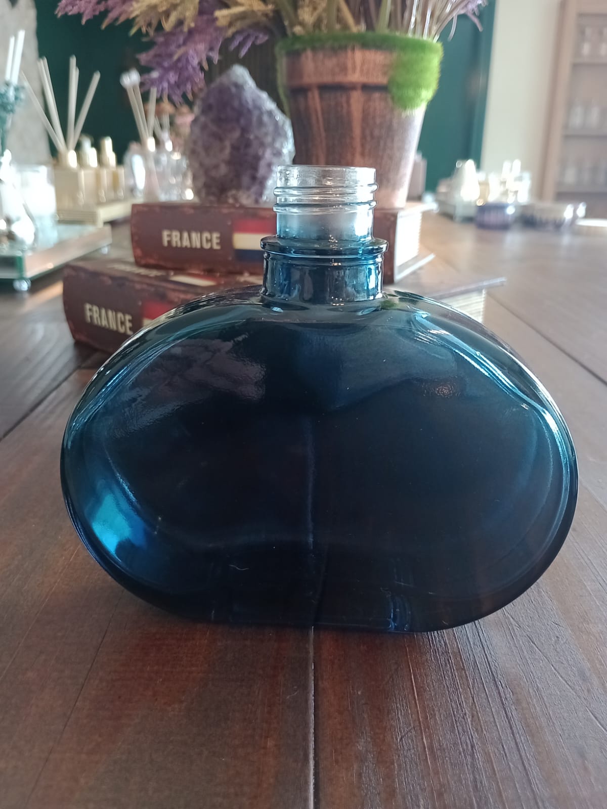 Frasco Vidro Jolie 300 ml R28/410 Azul