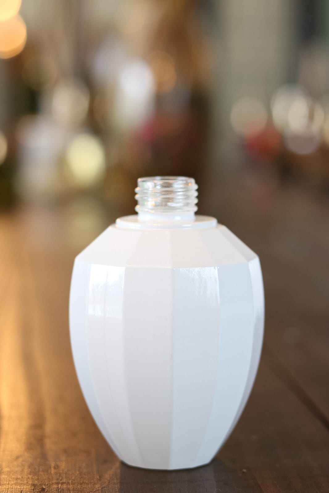 Frasco Vidro Turmalina Degrade Branco 340ml R28/410