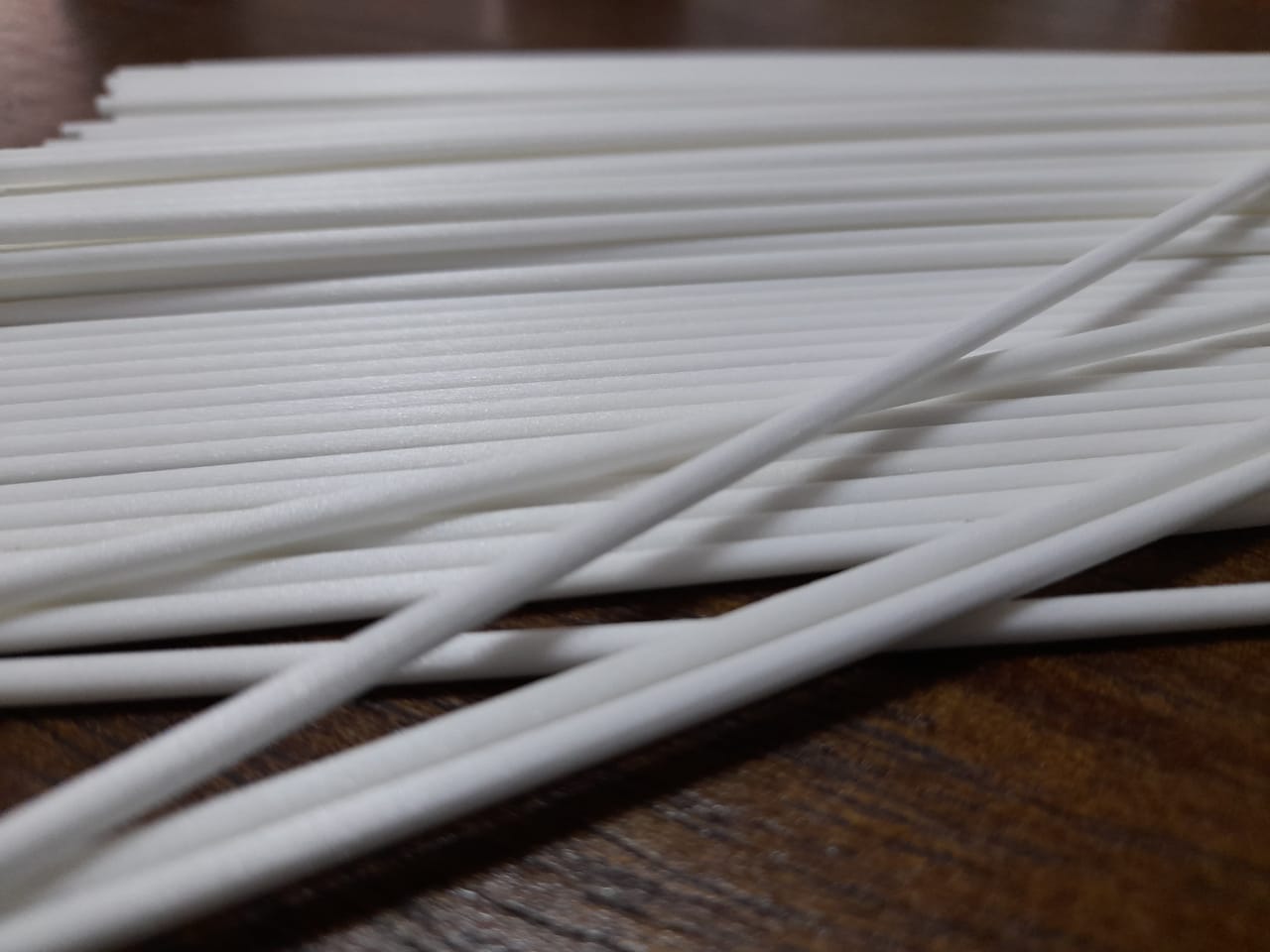 Vareta Fibra Branca 25cm