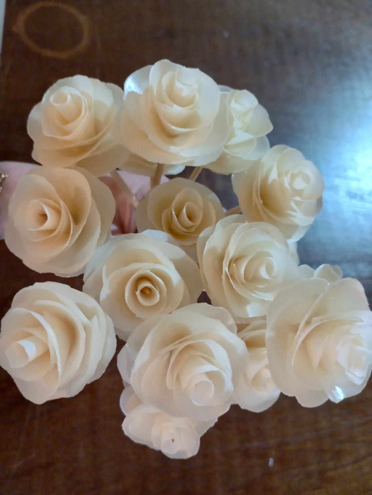 Vareta Flor De Cera Nude