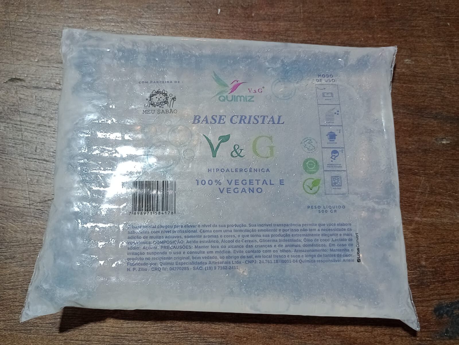 base glicerinada cristal vegetal e vegana