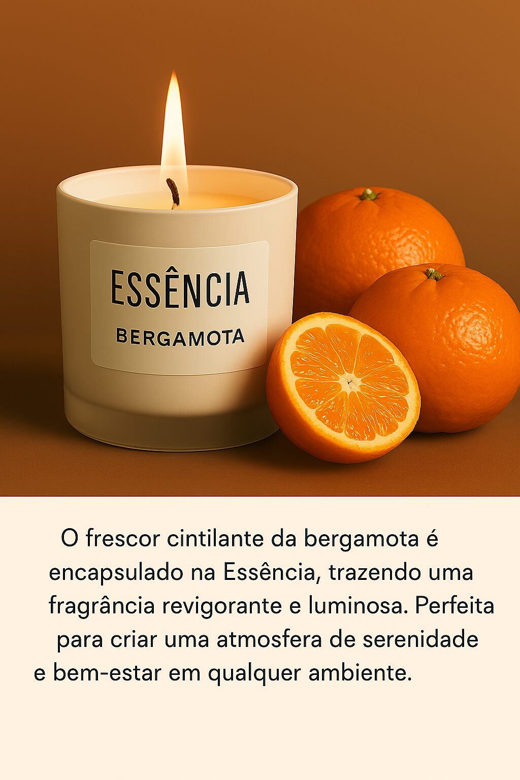 Essência Bergamota Vela 100 ml