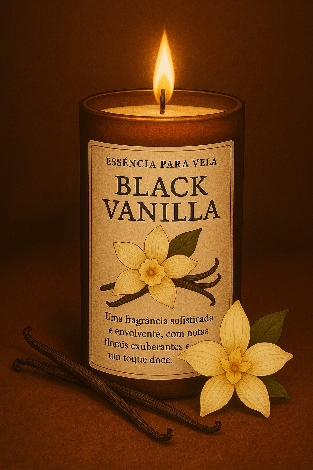 Essência Black Vanilla Vela 100 ml