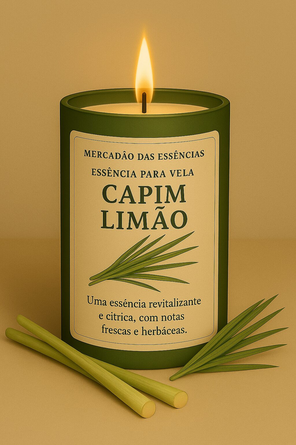 Essência Capim Limão Vela 100 ml