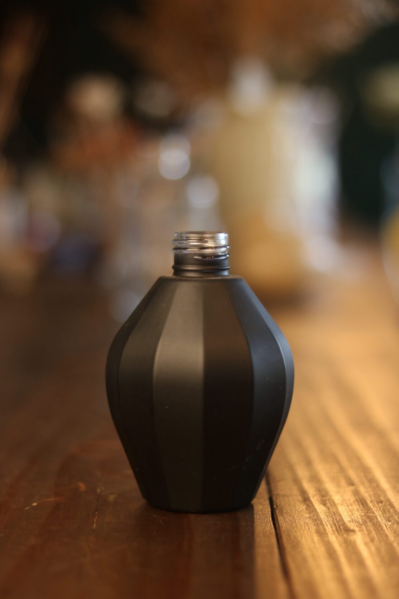 Frasco Vidro Lampe 300ml 28/410 - Preto Fosco