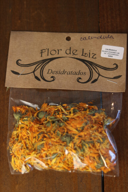 Pacote Calêndula para Cosméticos Artesanais, Sabonetes e Sais 20 g