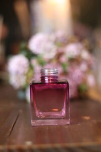 Frasco Cubo 100ml Degrade Vinho