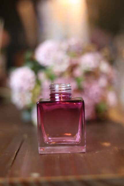 Frasco Cubo 100ml Degrade Vinho