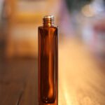 Frasco Vidro Quadrado Alto 50 ml Âmbar r18/415