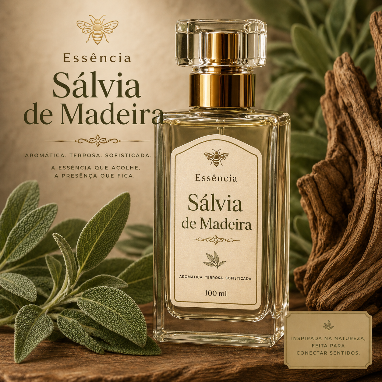 essenciasalviademadeira Essência Salvia e Madeira 100ml - Imagem 1